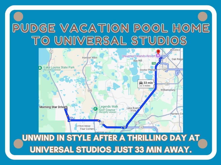 Pudge Vacation Poolspa Home Near Disney Orlando Exterior foto